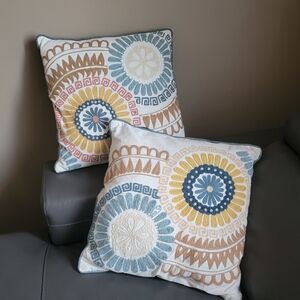BOHO embroidered pillows (2)